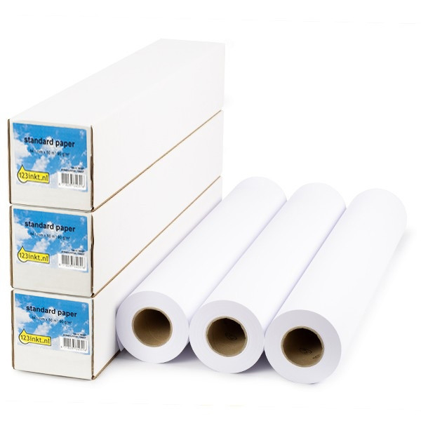 123tinta Rollo de papel estándar de 841 mm x 50 m (90 gramos) | Pack 3 uds 302088 - 1