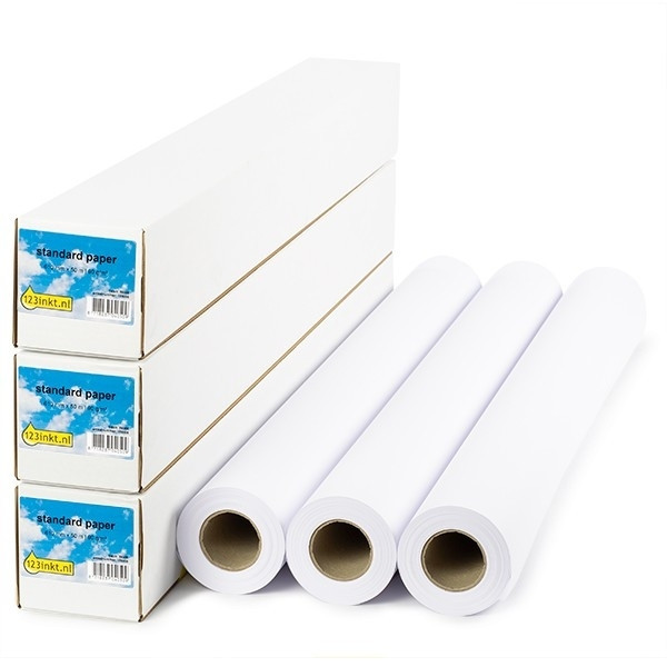 123tinta Rollo de papel estándar de 914 mm x 50 m (90 gramos) | Pack 3 uds 155045 - 1