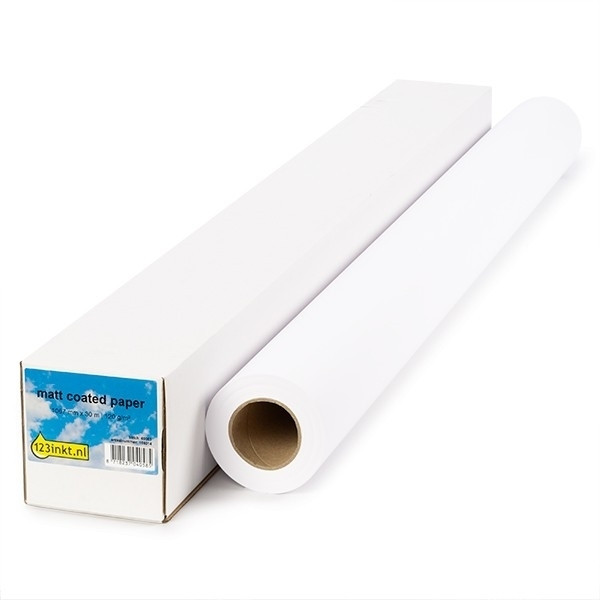 123tinta Rollo de papel estucado mate de 1067 mm x 30 m (120 gramos) 155070 - 1