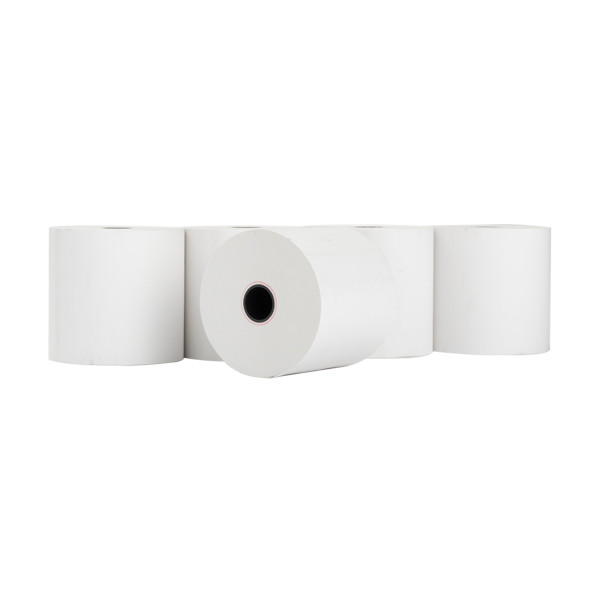 123tinta Rollo de papel para caja registradora 57 x 60 x 12 mm, blanco térmico (5 unidades) 302684 - 1