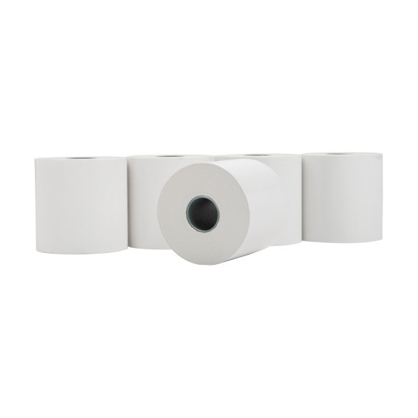 123tinta Rollo de papel para caja registradora 60 x 80 x 40, blanco térmico (5 unidades) 302112 - 1