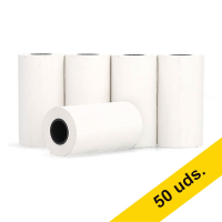 123tinta Rollo de papel térmico blanco para caja registradora 57x30x12 cm 48 gramos (50 unidades) 303633