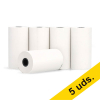 123tinta Rollo de papel térmico blanco para caja registradora 57x30x8 cm 48 gramos (5 unidades) 303629 - 1