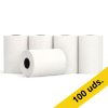 123tinta Rollo de papel térmico blanco para caja registradora 57x40x12 cm 48 gramos (50 unidades) 303625 - 1