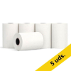 123tinta Rollo de papel térmico blanco para caja registradora 57x40x12 cm 48 gramos (5 unidades) 303623 - 1