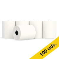 123tinta Rollo de papel térmico blanco para caja registradora, 57x47x12 cm 48 gramos (100 unidades) 303628