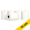 123tinta Rollo de papel térmico blanco para caja registradora, 57x47x12 cm 48 gramos (50 unidades) 303627 - 1