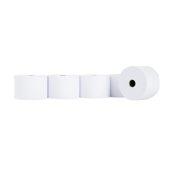 123tinta Rollo de tinta para caja registradora 44 x 70 x 12 mm, blanco sin madera (5 unidades) 302692 - 1
