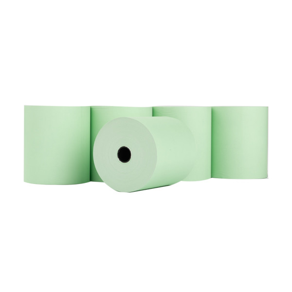 123tinta Rollo de tinta para caja registradora 80x80x12 mm verde térmico (5 unidades) 302691 - 1