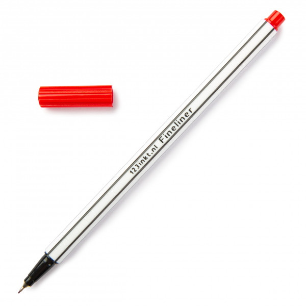 123tinta Rotulador de punta fina rojo 300299 - 1