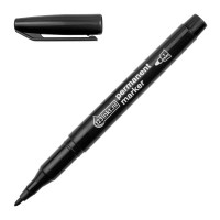 123tinta Rotulador permanente negro (1 mm)