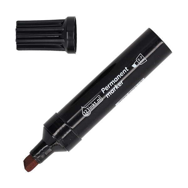123tinta Rotulador permanente negro (punta biselada de 2 a 7 mm) 302975 - 1