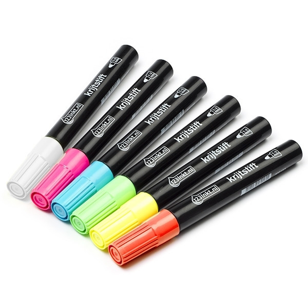 123tinta Rotuladores de tiza | Pack 6 uds 300158 - 1