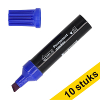 123tinta Rotuladores permanentes azules (punta biselada de 2 a 7 mm) | Pack 10 uds 303315
