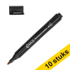 123tinta Rotuladores permanentes negros (punta biselada de 1 a 5 mm) | Pack 10 uds 303304 - 1