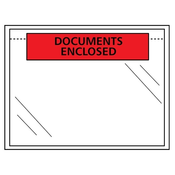 123tinta Sobre portadocumentos "Documents Enclosed" 165 x 122 mm - A6 autoadhesivo 300769 - 1