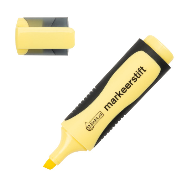 123tinta Subrayador amarillo pastel punta biselada 70/144C 300351 - 1