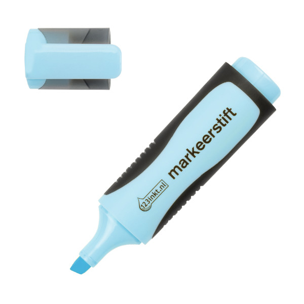 123tinta Subrayador azul pastel punta biselada 70-113C 300355 - 1