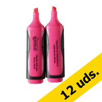 123tinta Subrayador rosa punta biselada | Pack 12 uds 426500