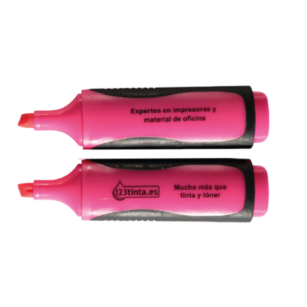 123tinta Subrayador rosa punta biselada  426493 - 1
