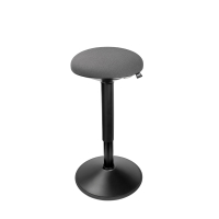 123tinta Taburete redondo ergonómico con resorte de gas, color negro (47 cm - 64 cm) 390052