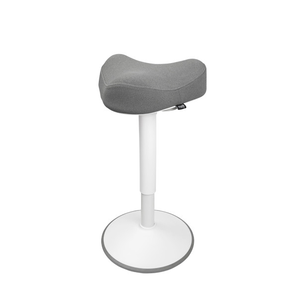 123tinta Taburete triangular ergonómico con resorte de gas, color blanco (48 cm - 65 cm) 390049 - 1