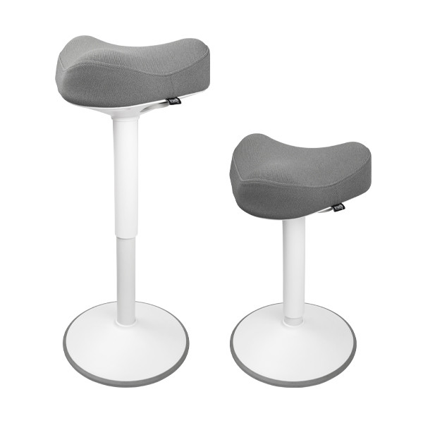 123tinta Taburete triangular ergonómico con resorte de gas, color blanco (58 cm - 83 cm) 390047 - 3