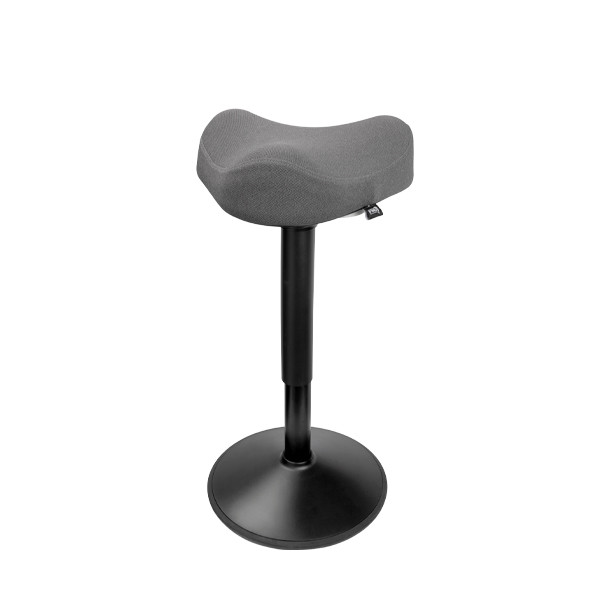 123tinta Taburete triangular ergonómico con resorte de gas, color negro (48 cm - 65 cm) 390048 - 1
