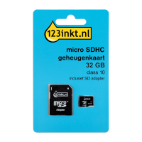 123tinta Tarjeta de Memoria Micro SDHC 32GB - Clase 10 con Adaptador