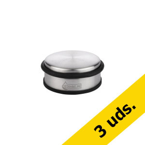 123tinta Tope para puertas 1 kg cromo/negro - modelo bajo | Pack 3 uds 247490 - 1