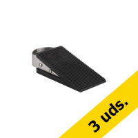 123tinta Tope para puertas en forma de cuña negro | Pack 3 uds