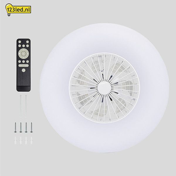 123tinta Ventilador de Techo Blanco con Lámpara LED Ø 60 cm - 54W | RGB+2700-6500K LDR02469 - 9