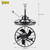 123tinta Ventilador de Techo Negro con Lámpara LED Ø 50,8 cm - IP44 - 42W | 2000-4000K LDR02463 - 8