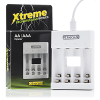 123tinta Xtreme Power Cargador USB de AA/HR6 y AAA/HR03  ADR00180
