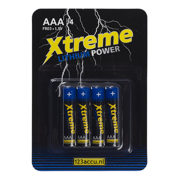 123tinta Xtreme Power FR03 Pilas AAA (4 unidades) AAA FR03 FR03LB4A/10C ADR00067 - 1