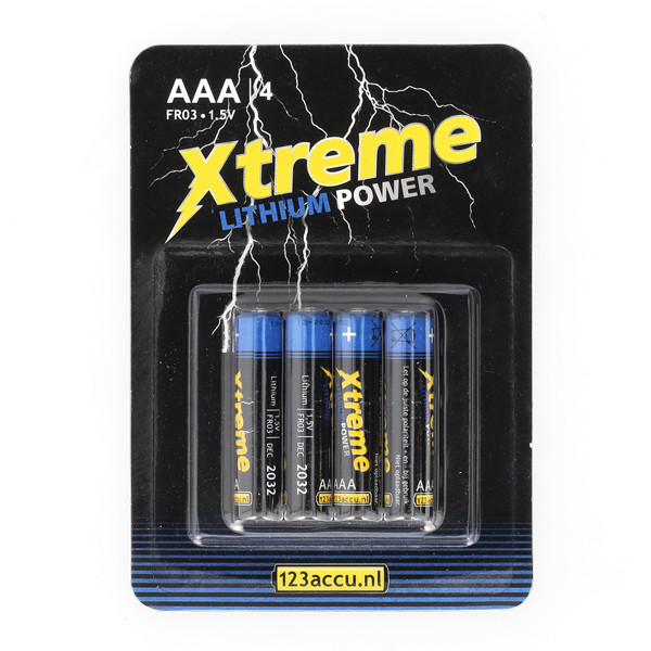 123tinta Xtreme Power FR03 Pilas AAA (4 unidades) ADR00067 - 1