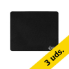 123tinta alfombrilla de ratón antideslizante negra | Pack 3 uds
