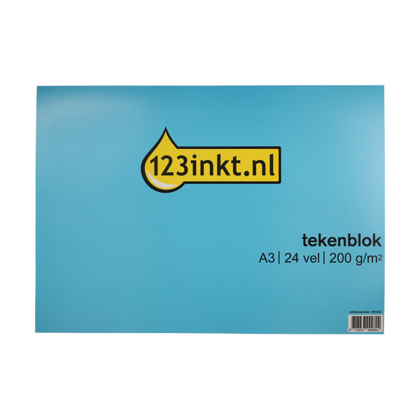 123tinta bloc de dibujo A3 200 gramos (24 hojas) 301432 - 1
