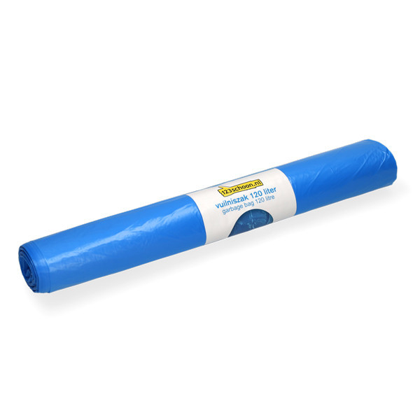123tinta bolsas de basura HDPE azul 120 litros (20 unidades) SDR00425 - 1