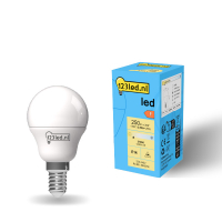 123tinta bombilla LED E14 esférica mate 2700K de 2,5W (25W) LDR01896