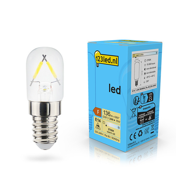 123tinta bombilla LED E14 filamento de 1.5 W (15W) LDR02120 - 1