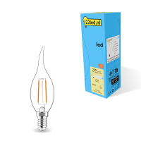 123tinta bombilla LED E14 filamento transparente regulable, 2,8 W (25 W) LDR01870
