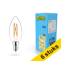 123tinta bombilla LED E14 filamento vela regulable 2,5w (25w) | Pack 6 uds