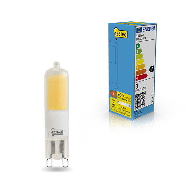 123tinta bombilla LED G9 COB Mate 2200K de 2.2W (25W) LDR02414 - 1