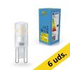 123tinta bombilla LED G9 SMD mate luz cálida 1.9W (22W) | Pack 6 uds LDR02319 - 1