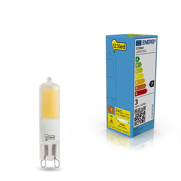 123tinta bombilla LED G9 mate de luz cálida 2.2 W (25 W) LDR01952 - 1