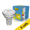 123tinta bombilla LED GU10 regulable 2700K de 4W (65W) | Pack 6 uds LDR02291 - 1