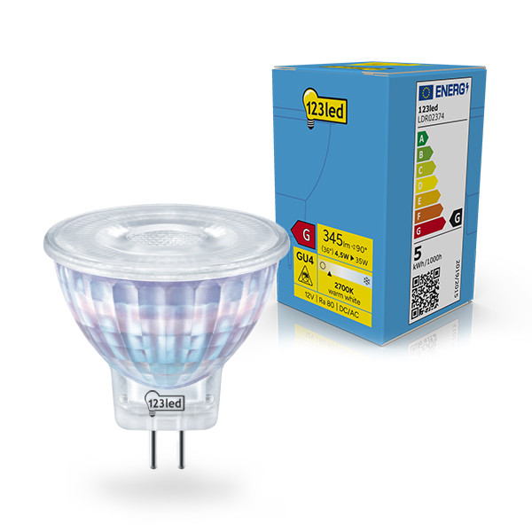 123tinta bombilla LED GU4 MR11 2700K de 4.5 W (35 W) LDR02374 - 1