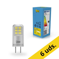 123tinta bombilla LED GY6.35 SMD transparente 2700K de 2.2 W (28 W) | Pack 6 uds