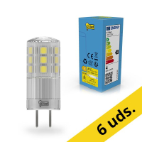 123tinta bombilla LED GY6.35 SMD transparente 2700K de 3.3 W (40 W) | Pack 6 uds